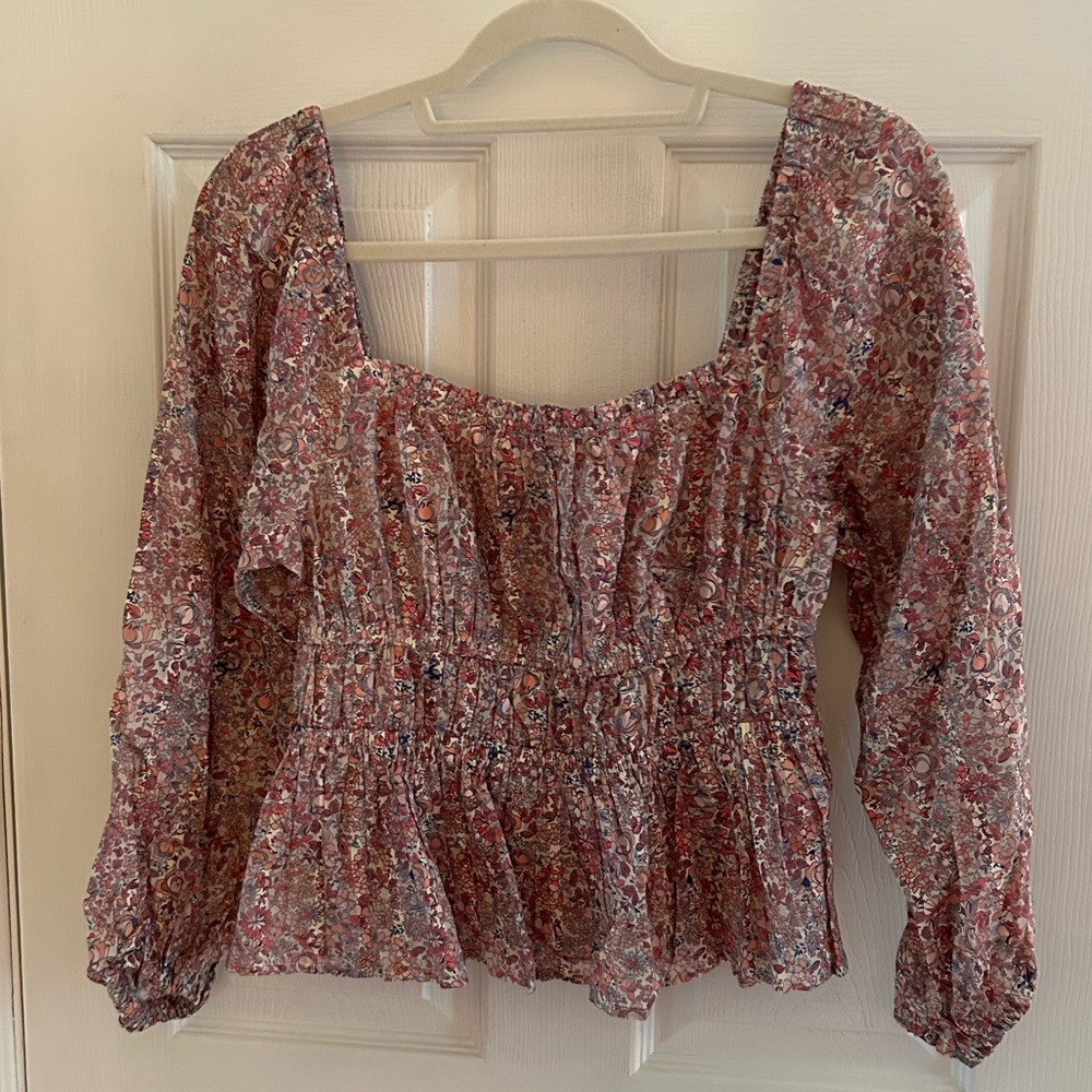 J. Crew Liberty Floral Blouse
